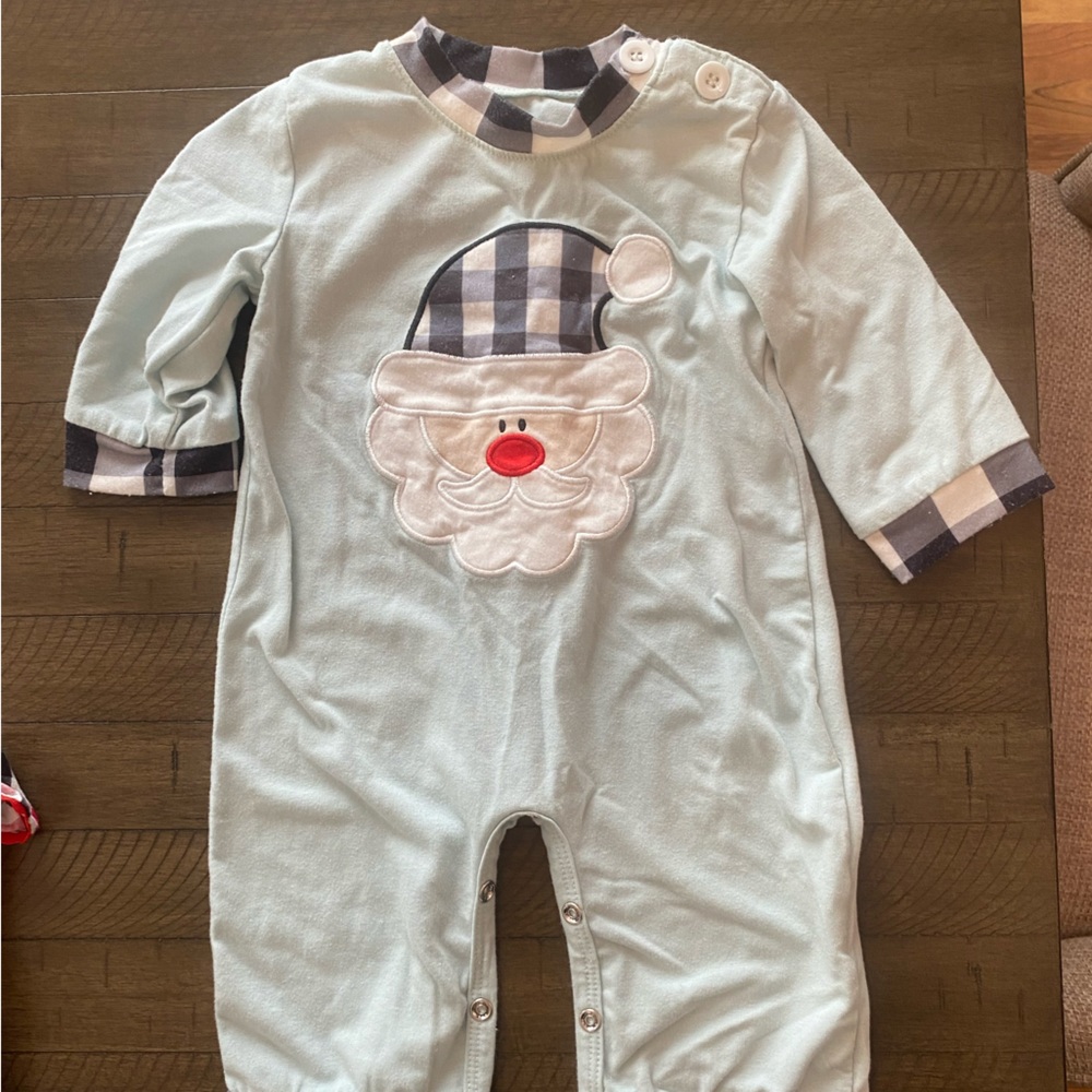 Boys Christmas santa romper